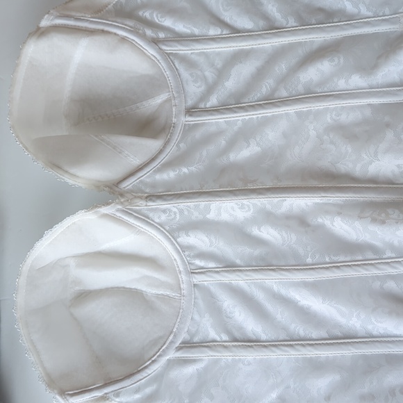 Back Less by Smoothie Strapless Lace Floral Underwire Corset Style Bra 38C White - Picture 12 of 16